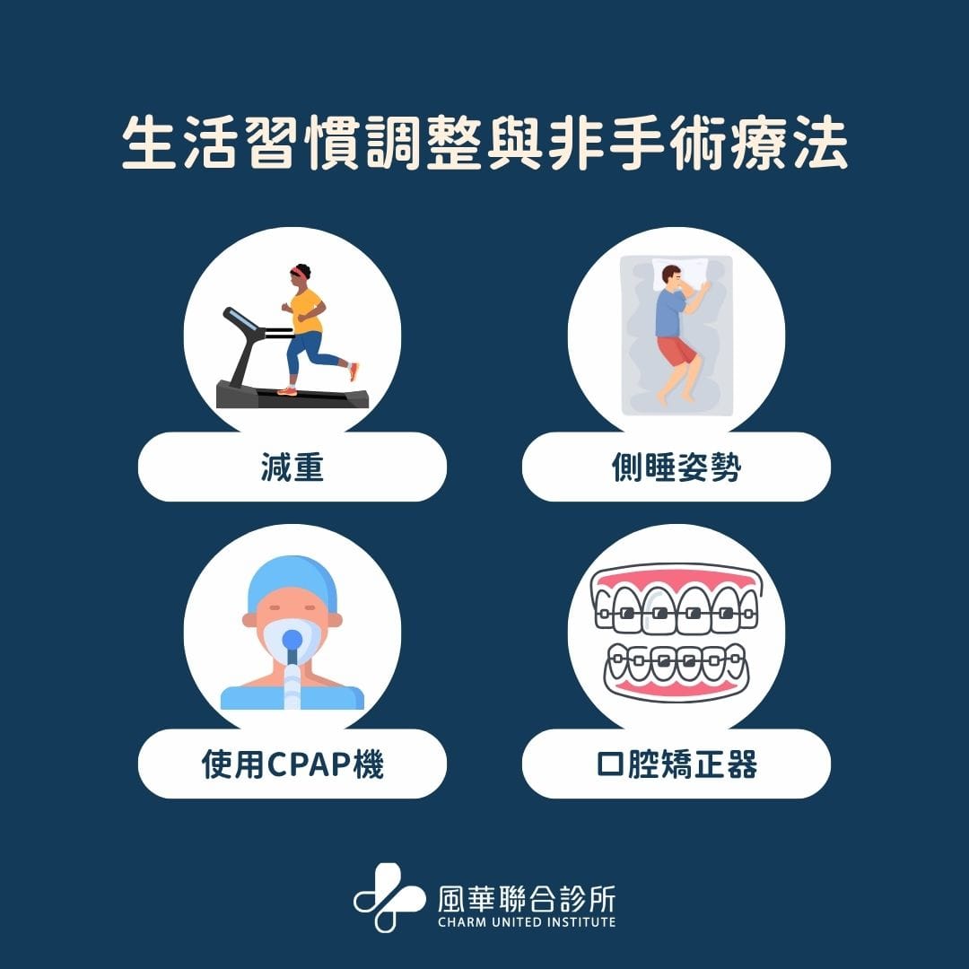 Lifestyle adjustment and non-surgical treatment
