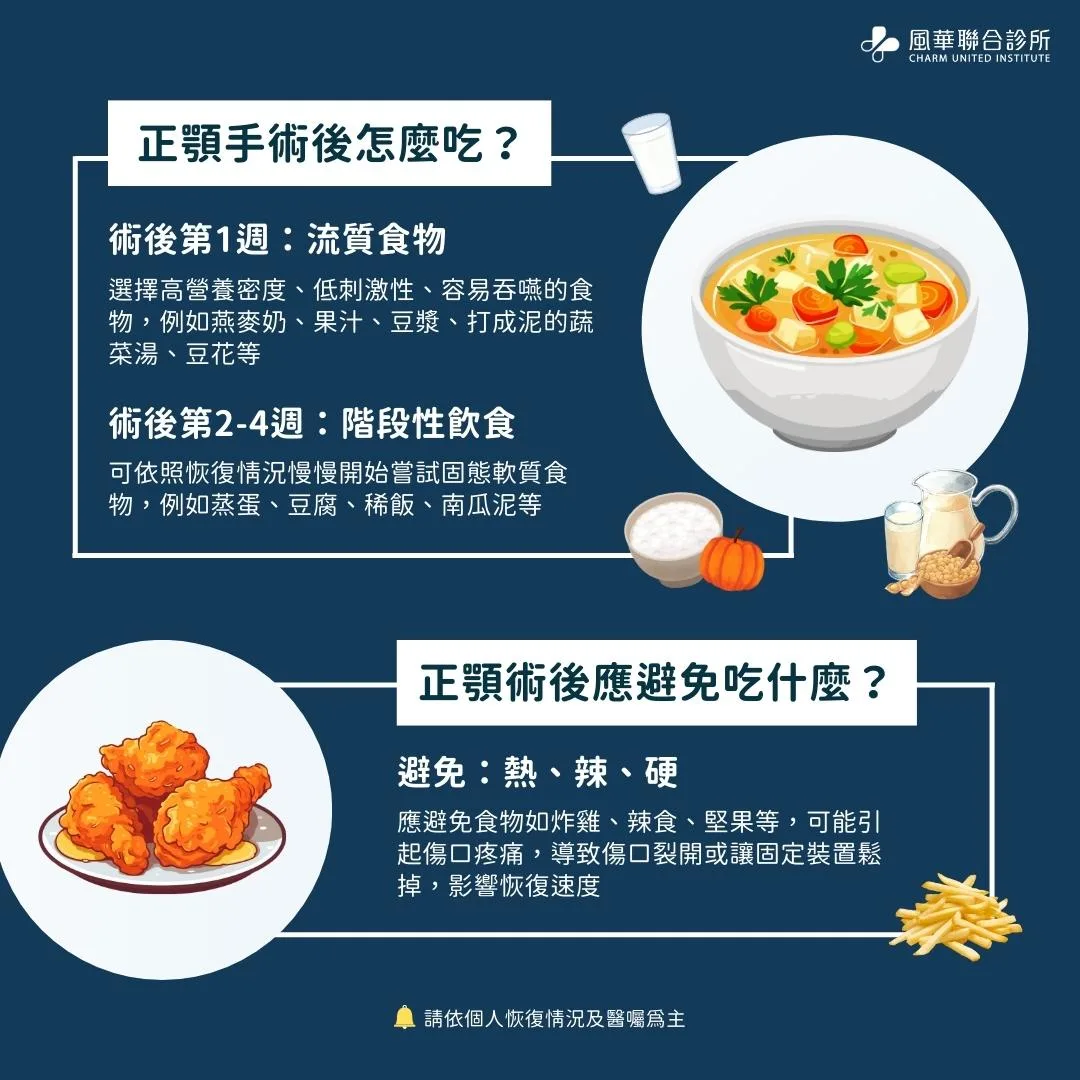 正顎手術後怎麼吃？正顎術後應避免吃什麼？